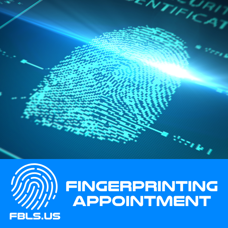 Fingerprinting Appointment - Pay In Store