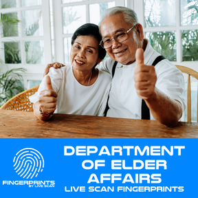Department of Elder Affairs Fingerprinting