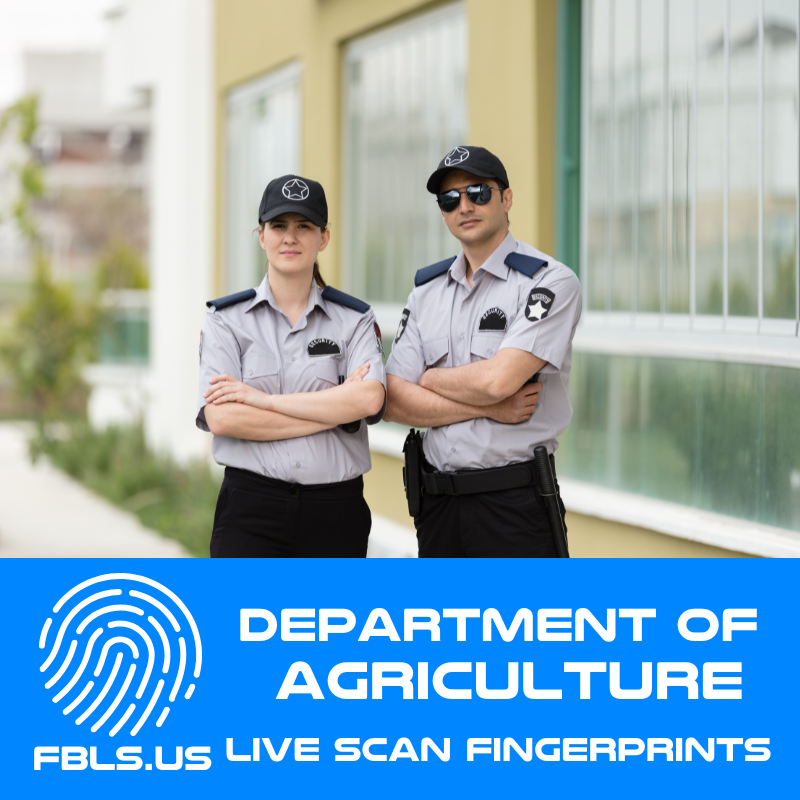 Department of Agriculture Fingerprinting