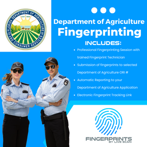 Department of Agriculture Fingerprinting